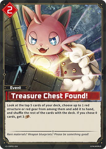 Image for Treasure Chest Found! (EBP01-024) (EBP01) - Palworld Official Card Game