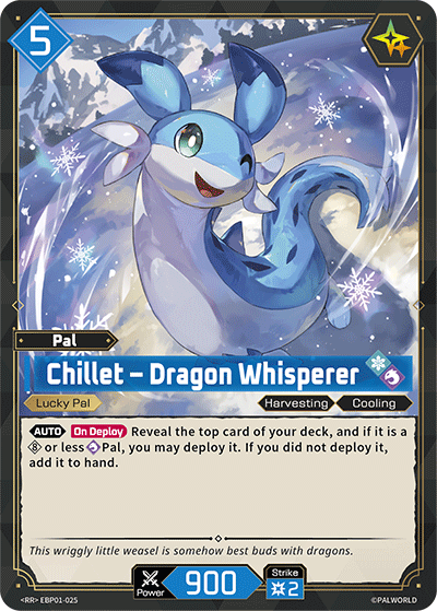 Image for Chillet – Dragon Whisperer (EBP01-025) (EBP01) - Palworld Official Card Game