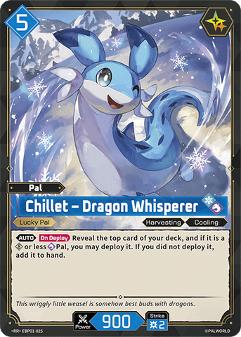 Image for Chillet – Dragon Whisperer (EBP01-025) (EBP01) - Palworld Official Card Game