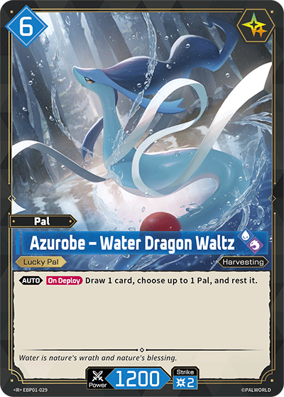 Image for Azurobe – Water Dragon Waltz (EBP01-029) (EBP01) - Palworld Official Card Game