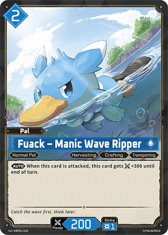 Image for Fuack – Manic Wave Ripper (EBP01-032) (EBP01) - Palworld Official Card Game
