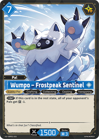 Image for Wumpo – Frostpeak Sentinel (EBP01-033) (EBP01) - Palworld Official Card Game