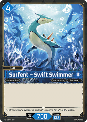 Image for Surfent – Swift Swimmer (EBP01-037) (EBP01) - Palworld Official Card Game