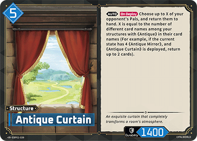 Image for Antique Curtain (EBP01-039) (EBP01) - Palworld Official Card Game