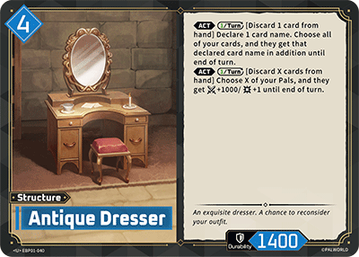 Image for Antique Dresser (EBP01-040) (EBP01) - Palworld Official Card Game
