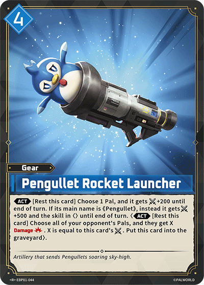 Image for Pengullet Rocket Launcher (EBP01-044) (EBP01) - Palworld Official Card Game