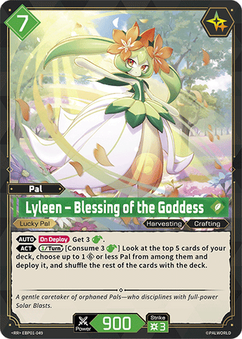 Image for Lyleen – Blessing of the Goddess (EBP01-049) (EBP01) - Palworld Official Card Game