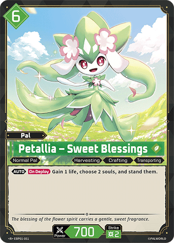 Image for Petallia – Sweet Blessings (EBP01-051) (EBP01) - Palworld Official Card Game
