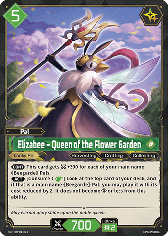 Image for Elizabee – Queen of the Flower Garden (EBP01-053) (EBP01) - Palworld Official Card Game