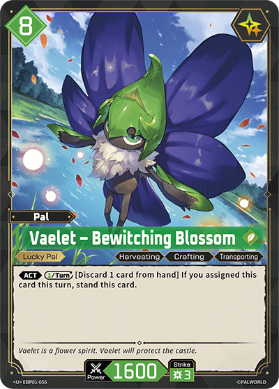 Image for Vaelet – Bewitching Blossom (EBP01-055) (EBP01) - Palworld Official Card Game