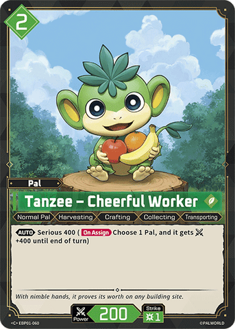 Image for Tanzee – Cheerful Worker (EBP01-060) (EBP01) - Palworld Official Card Game