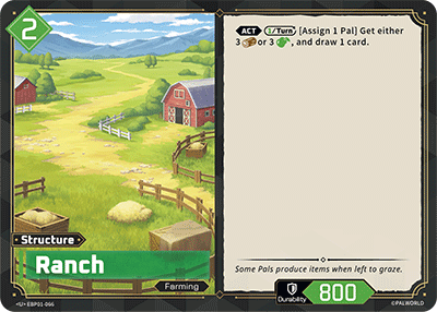 Image for Ranch (EBP01-066) (EBP01) - Palworld Official Card Game
