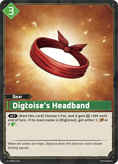 Image for Digtoise's Headband (EBP01-068) (EBP01) - Palworld Official Card Game