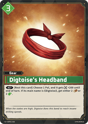Image for Digtoise's Headband (EBP01-068) (EBP01) - Palworld Official Card Game