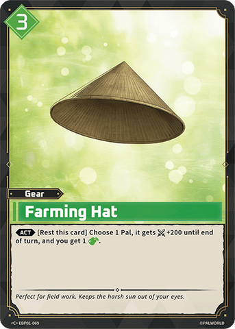 Image for Farming Hat (EBP01-069) (EBP01) - Palworld Official Card Game