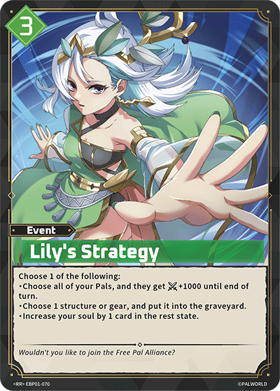 Image for Lily's Strategy (EBP01-070) (EBP01) - Palworld Official Card Game