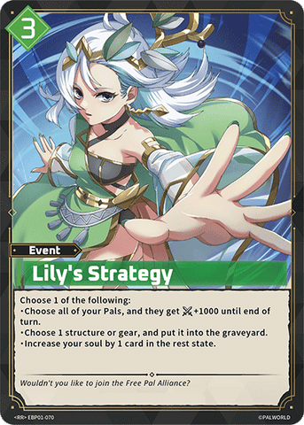 Image for Lily's Strategy (EBP01-070) (EBP01) - Palworld Official Card Game