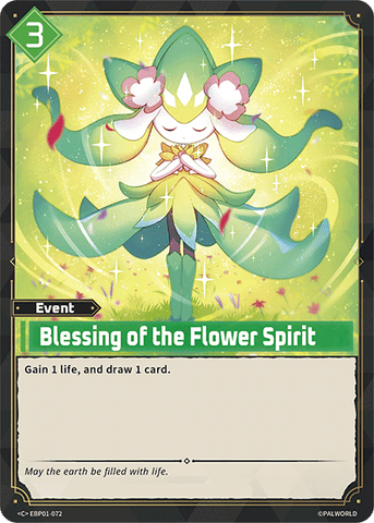 Image for Blessing of the Flower Spirit (EBP01-072) (EBP01) - Palworld Official Card Game