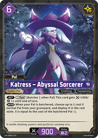 Image for Katress – Abyssal Sorcerer (EBP01-075) (EBP01) - Palworld Official Card Game