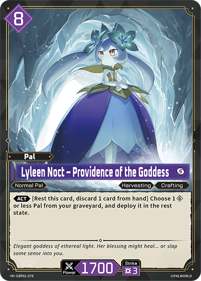 Image for Lyleen Noct – Providence of the Goddess (EBP01-078) (EBP01) - Palworld Official Card Game