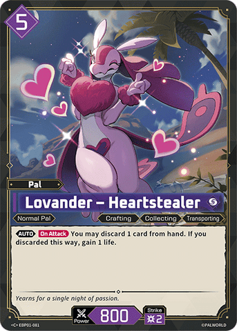 Image for Lovander – Heartstealer (EBP01-081) (EBP01) - Palworld Official Card Game