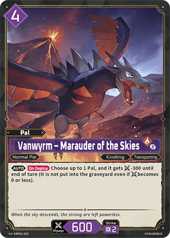 Image for Vanwyrm – Marauder of the Skies (EBP01-083) (EBP01) - Palworld Official Card Game