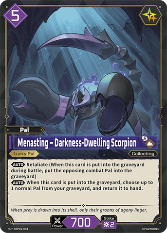 Image for Menasting – Darkness-Dwelling Scorpion (EBP01-084) (EBP01) - Palworld Official Card Game