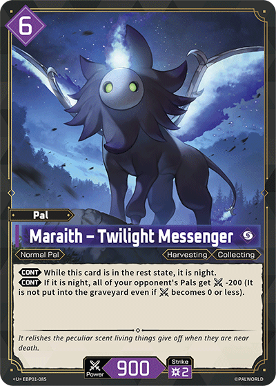 Image for Maraith – Twilight Messenger (EBP01-085) (EBP01) - Palworld Official Card Game