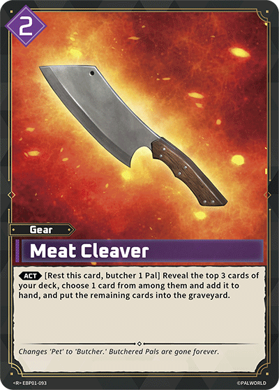 Image for Meat Cleaver (EBP01-093) (EBP01) - Palworld Official Card Game