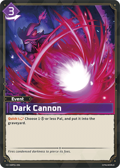 Image for Dark Cannon (EBP01-096) (EBP01) - Palworld Official Card Game