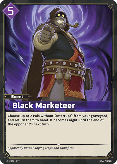 Image for Black Marketeer (EBP01-097) (EBP01) - Palworld Official Card Game