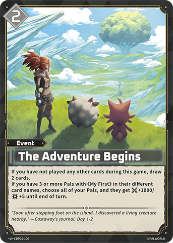Image for The Adventure Begins (EBP01-100) (EBP01) - Palworld Official Card Game