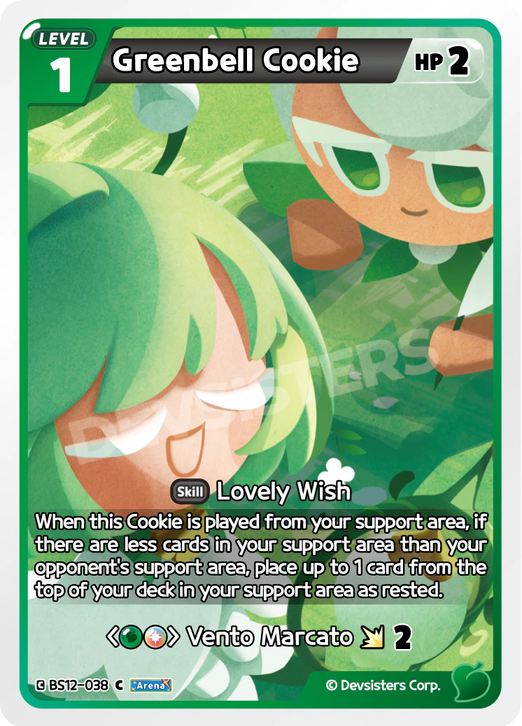 Image for Greenbell Cookie (BS12-038) (BS12) - CookieRun: Braverse TCG