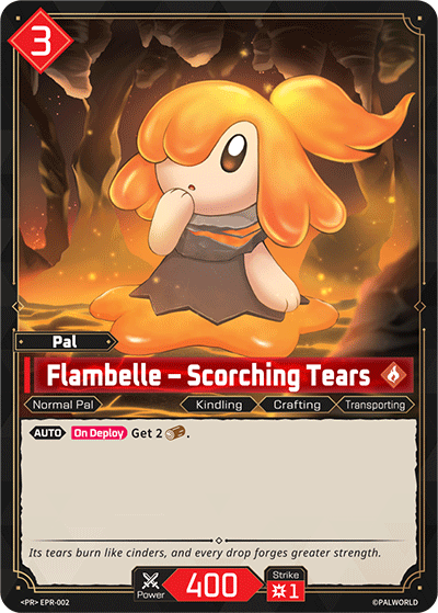 Image for Flambelle – Scorching Tears (EPR-002) (PR2026) - Palworld Official Card Game