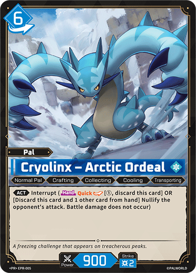 Image for Cryolinx – Arctic Ordeal (EPR-005) (PR2026) - Palworld Official Card Game