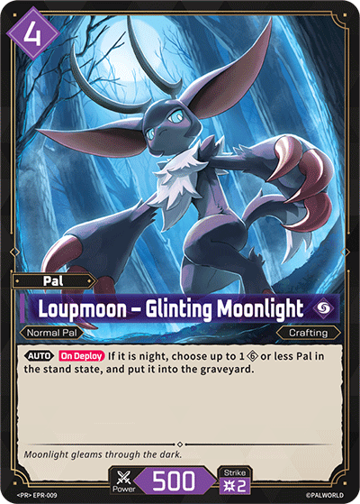 Image for Loupmoon – Glinting Moonlight (EPR-009) (PR2026) - Palworld Official Card Game