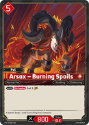 Image for Arsox – Burning Spoils (ETD01-005) (ETD01) - Palworld Official Card Game