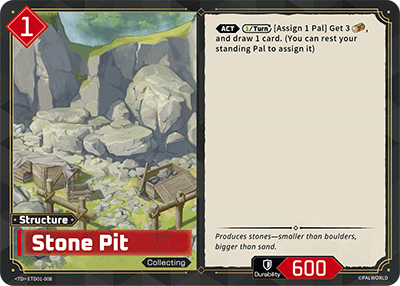 Image for Stone Pit (ETD01-008) (ETD01) - Palworld Official Card Game