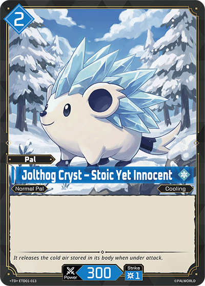 Image for Jolthog Cryst – Stoic Yet Innocent (ETD01-013) (ETD01) - Palworld Official Card Game