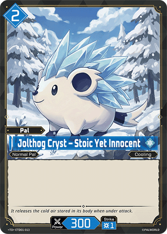 Image for Jolthog Cryst – Stoic Yet Innocent (ETD01-013) (ETD01) - Palworld Official Card Game