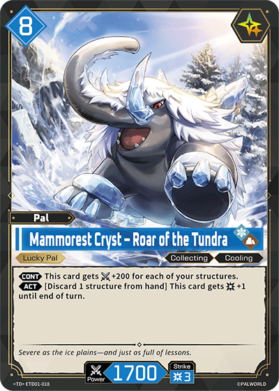 Image for Mammorest Cryst – Roar of the Tundra (ETD01-018) (ETD01) - Palworld Official Card Game