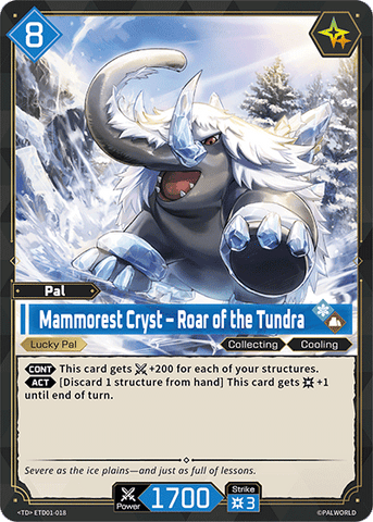 Image for Mammorest Cryst – Roar of the Tundra (ETD01-018) (ETD01) - Palworld Official Card Game