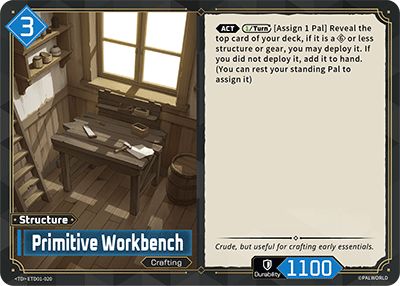Image for Primitive Workbench (ETD01-020) (ETD01) - Palworld Official Card Game