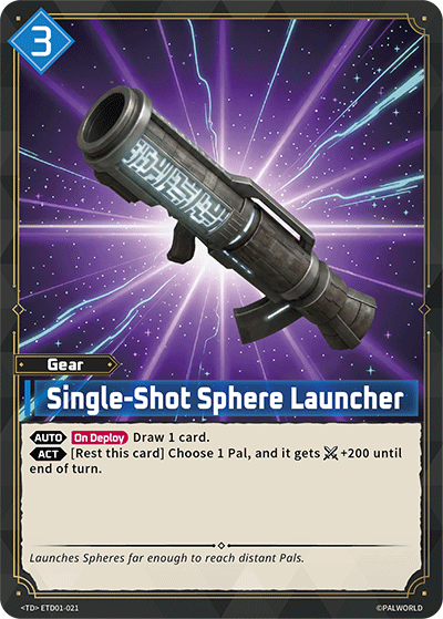 Image for Single-Shot Sphere Launcher (ETD01-021) (ETD01) - Palworld Official Card Game