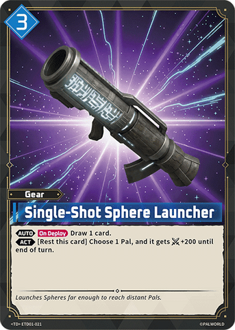 Image for Single-Shot Sphere Launcher (ETD01-021) (ETD01) - Palworld Official Card Game