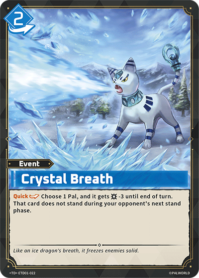 Image for Crystal Breath (ETD01-022) (ETD01) - Palworld Official Card Game