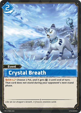 Image for Crystal Breath (ETD01-022) (ETD01) - Palworld Official Card Game