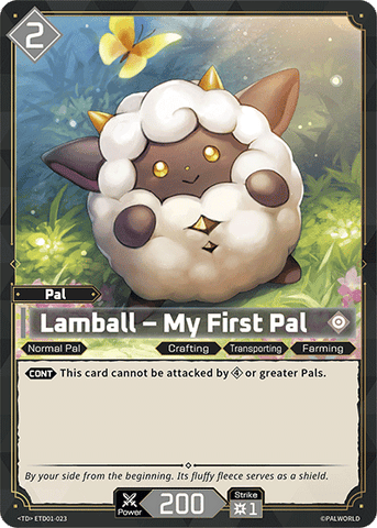 Image for Lamball – My First Pal (ETD01-023) (ETD01) - Palworld Official Card Game