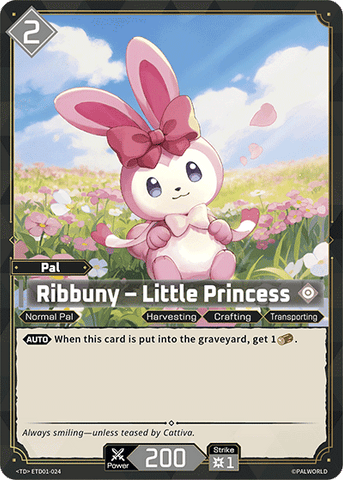 Image for Ribbuny – Little Princess (ETD01-024) (ETD01) - Palworld Official Card Game