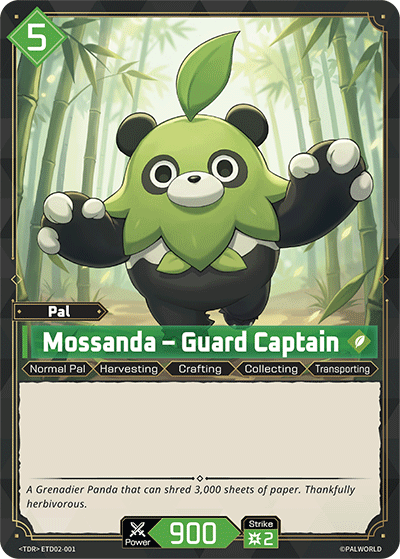 Image for Mossanda – Guard Captain (ETD02-001) (ETD02) - Palworld Official Card Game